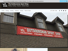 Tablet Screenshot of outdoorsmansportshop.com